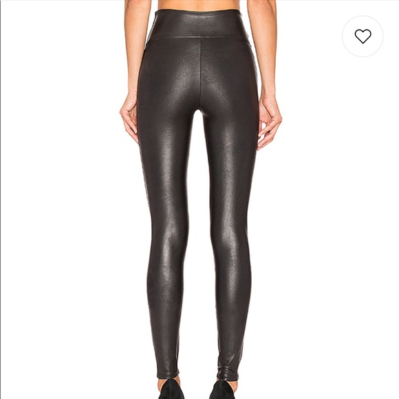 SPANX Faux Leather Leggings in Black - Picture 4 of 7